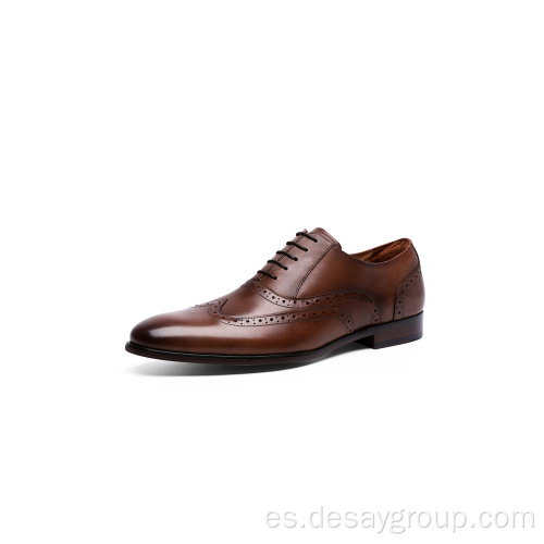 Zapato de top de cuero genuino elegante